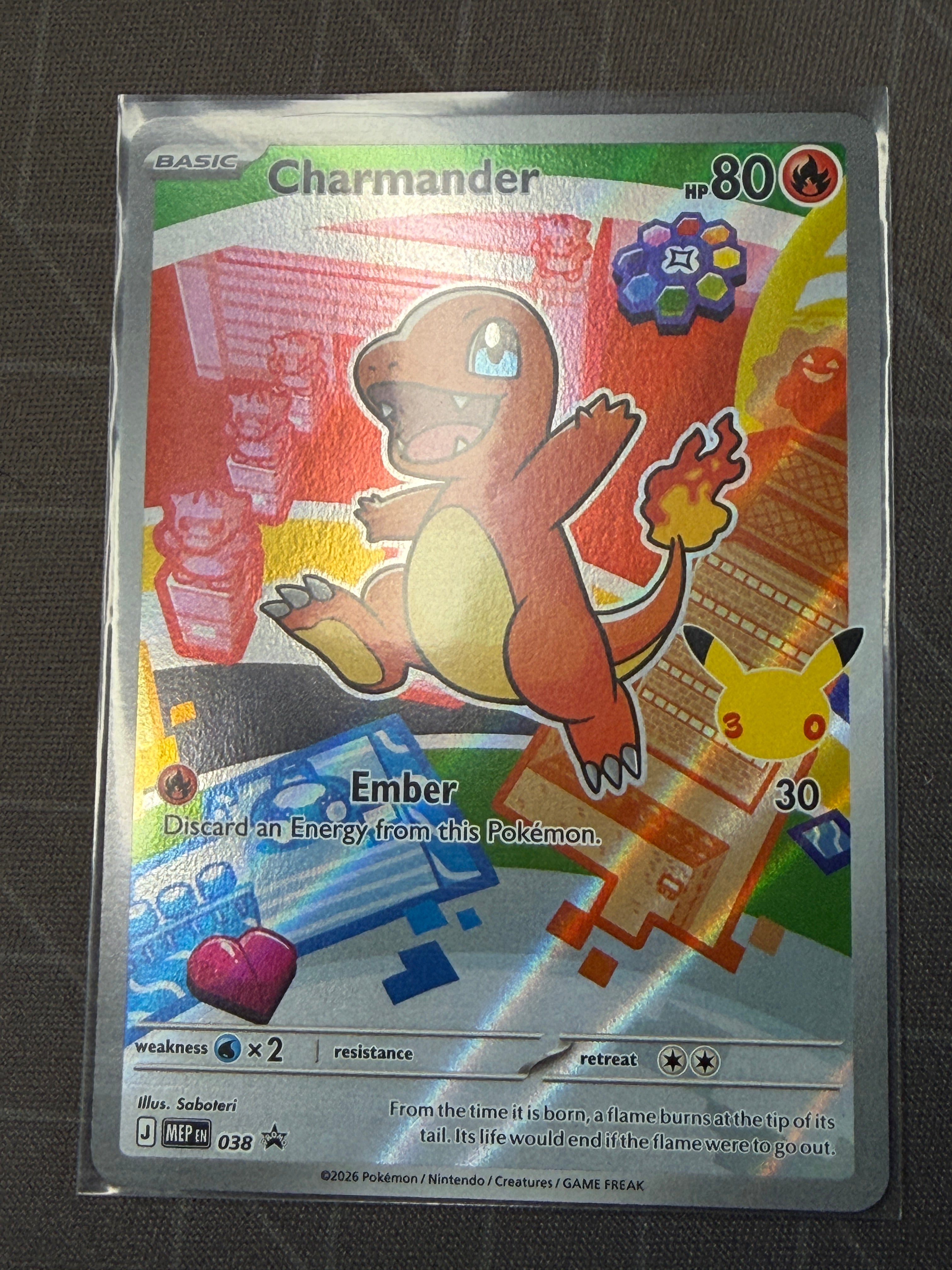 First Partner Illustrations Collection 2026 - Charmander – Chasing Mint